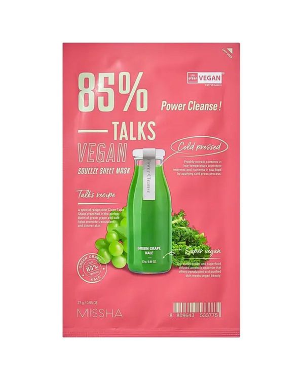 Missha Talks Vegan Squeeze Sheet Mask (Power Cleanser)