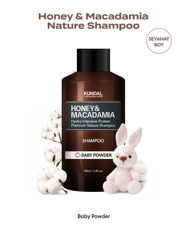 KUNDAL Honey & Macadamia Nature Shampoo (Baby Powder)