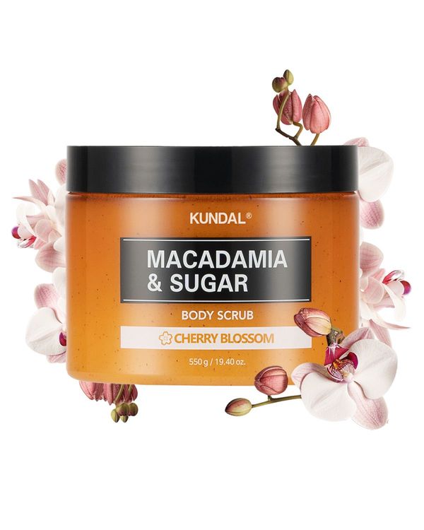 KUNDAL Macadamia & Sugar Body Scrub ( Cherry Blossom)