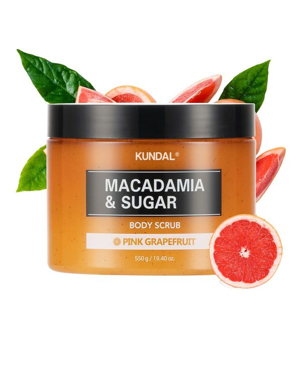 KUNDAL Macadamia & Sugar Body Scrub ( Pink Grapefruit)