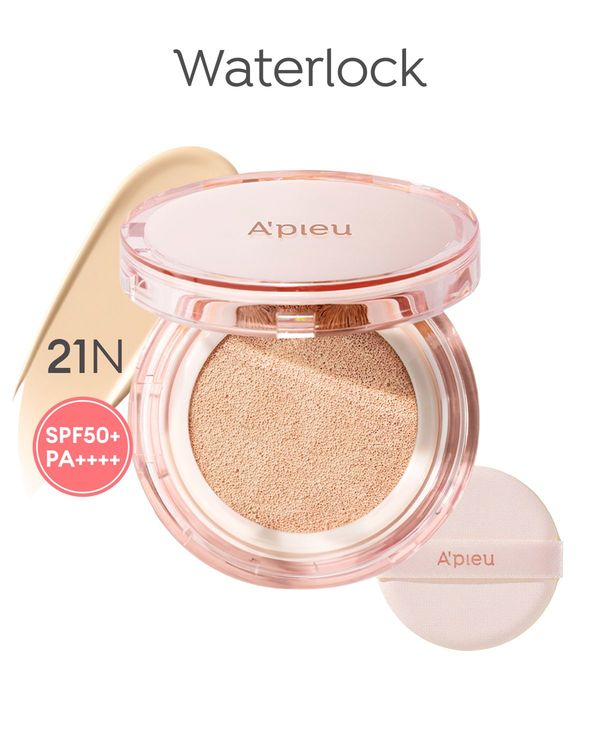 APIEU Waterlock Cushion (21N Bright Ivory Beige) SPF50+/PA++++
