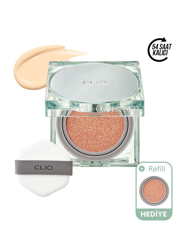 Clio Kill Cover Skin Fixer Cushion Set (19W Vanilla) SPF50+ PA+++