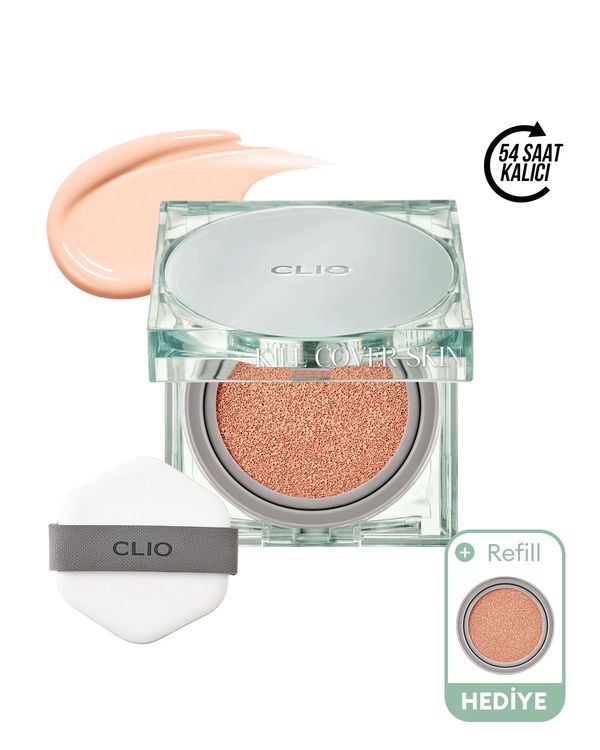 Clio Kill Cover Skin Fixer Cushion Set (21C Lingerie) SPF50+ PA+++