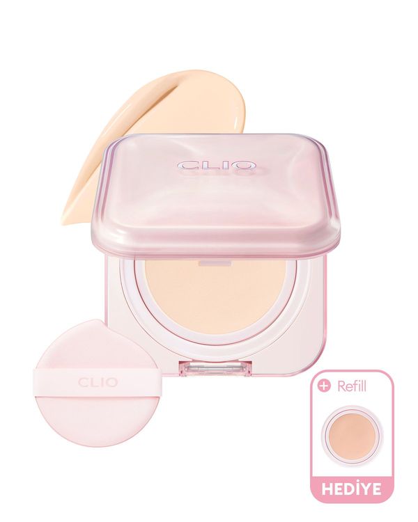 Clio Kill Cover Mesh Glow Essential Cushion Set (19N Porcelain) SPF50+ PA++++