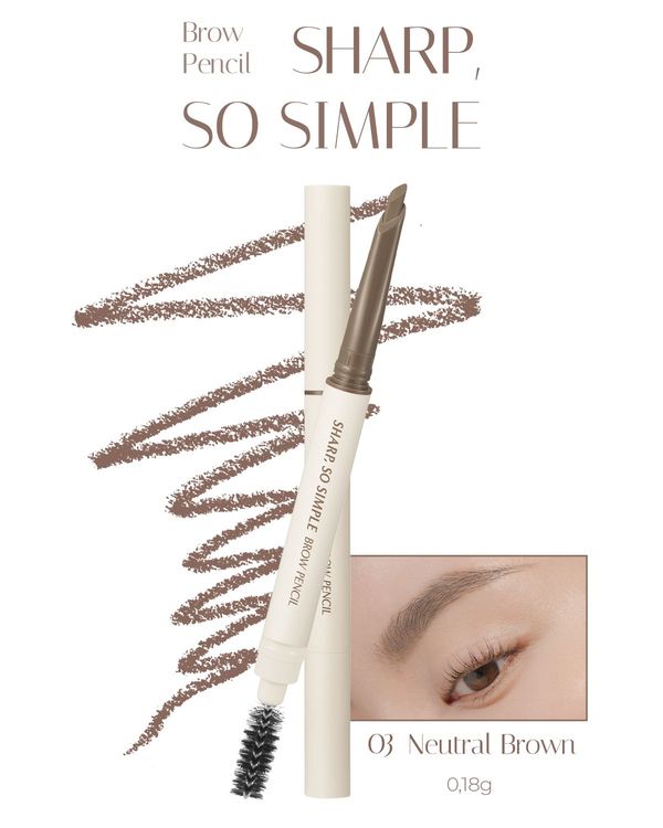 Clio Sharp So Simple Brow Pencil (03 Neutral Brown)
