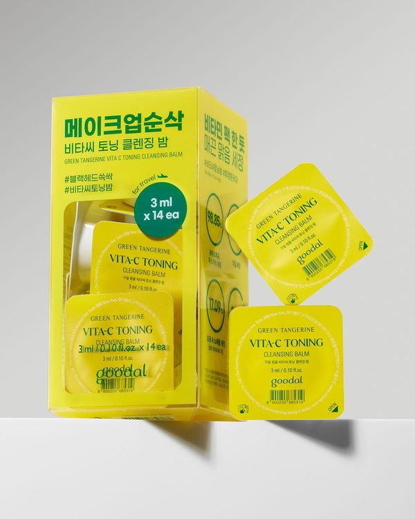 GOODAL Green Tangerine Vita C Toning Cleansing Balm