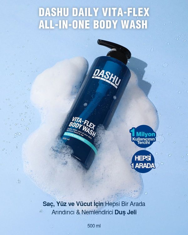 DASHU Daily Vita-Flex All in One Body Wash 500ml