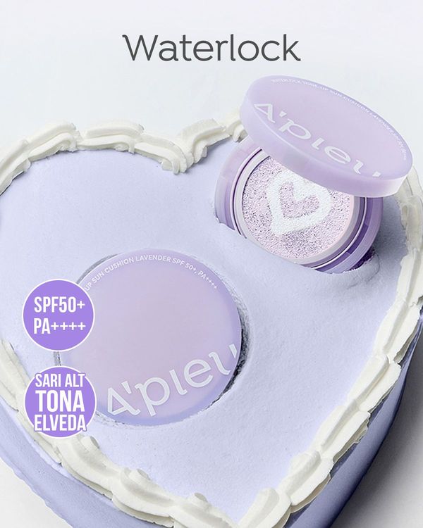 APIEU Waterlock Tone Up Sun Cushion (Lavender) SPF 50+ / PA++++