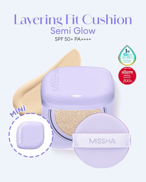 Missha Layering Fit Semi Glow Cushion Mini SPF 50+ PA++++ ( )