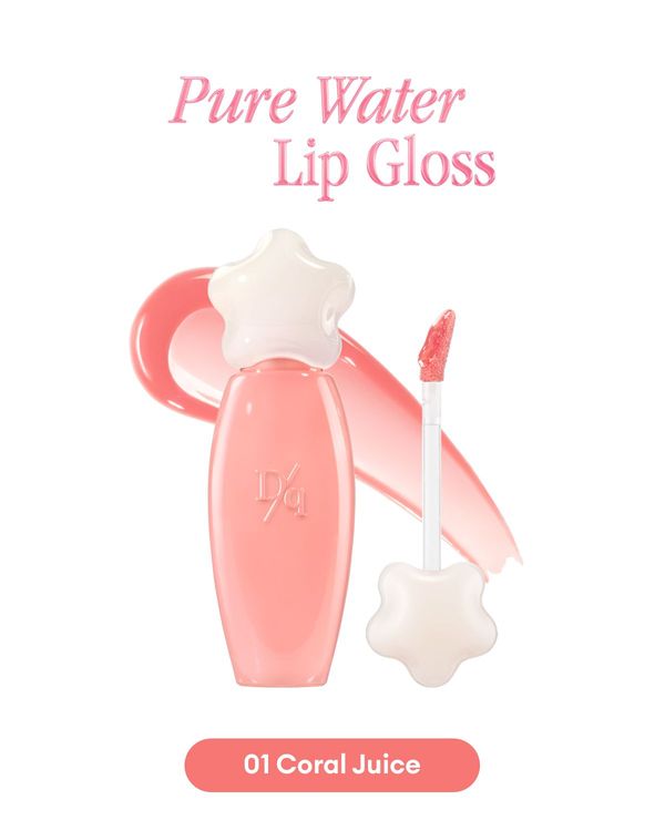 DASIQUE Pure Water Lip Gloss (01 Coral Juice)