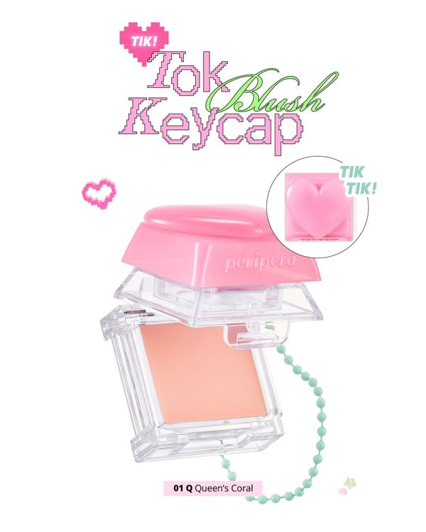 Peripera Tok Blush Keycap (01 Queens Coral)