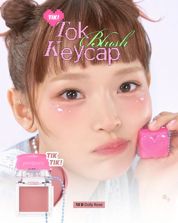 Peripera Tok Blush Keycap (13 Dolly Rose)