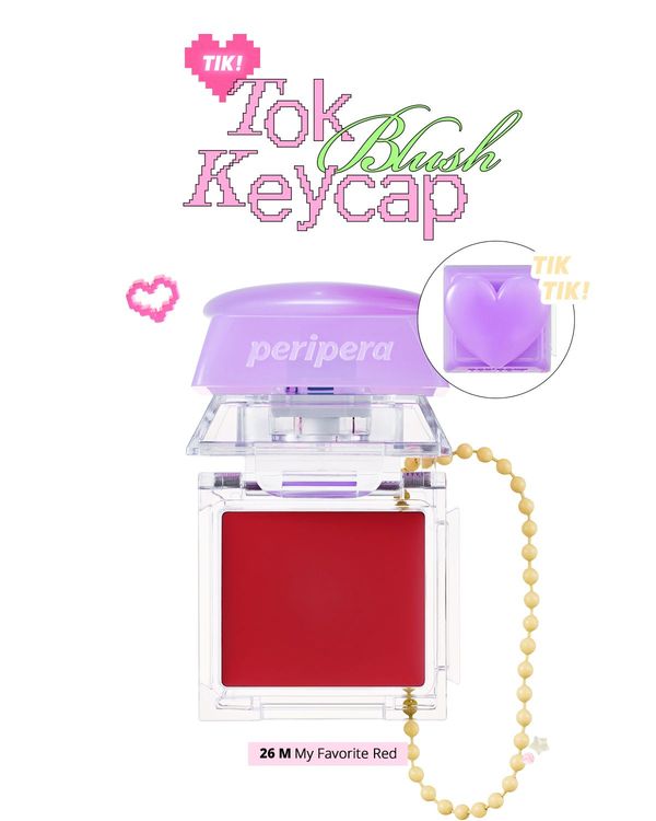 Peripera Tok Blush Keycap (26 My Favorite Red) – 26 My Favorite Red