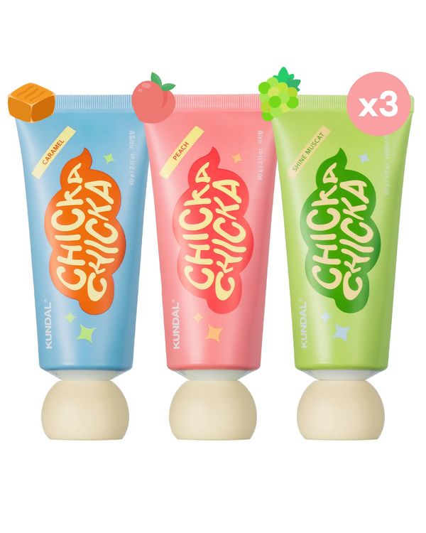 KUNDAL Chicka Smile Kids Toothpaste (Shine Muscat, Caramel, Peach)