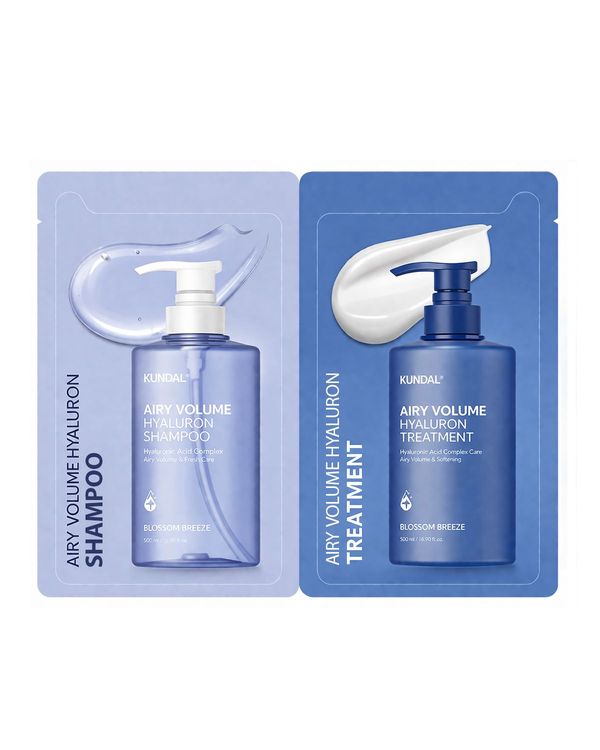 KUNDAL Airy Volume Hyaluron Sachet Shampoo + Treatment ( )