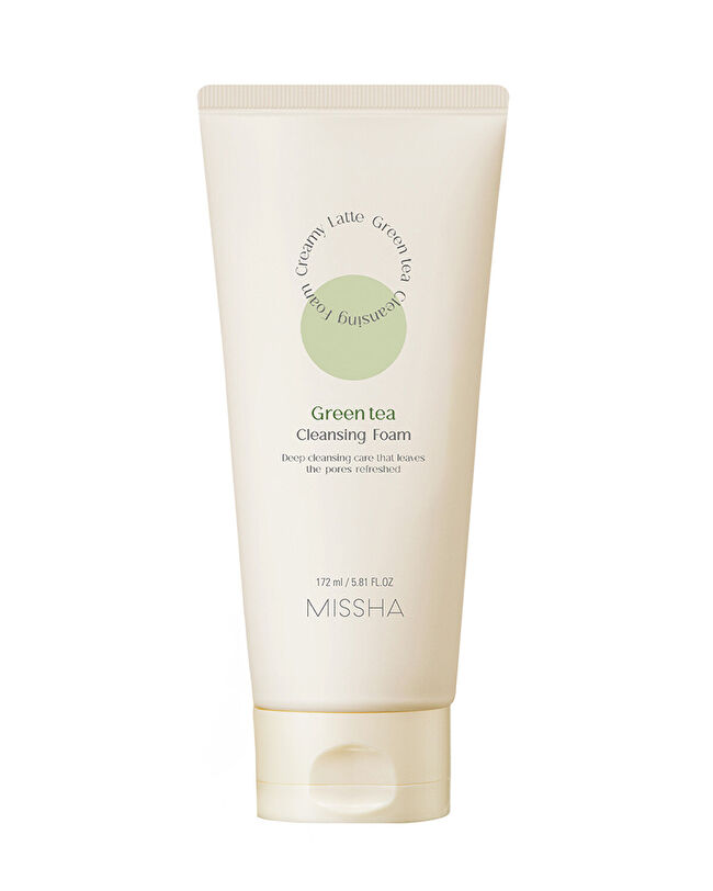 MISSHA Creamy Latte Cleansing Foam (Green Tea) | MCLUB