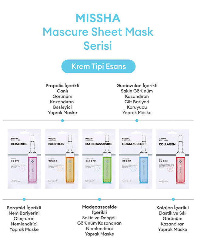 missha mascure sheet mask glutathione MISSHA Mascure Whitening Solution Sheet Mask (Glutathione)