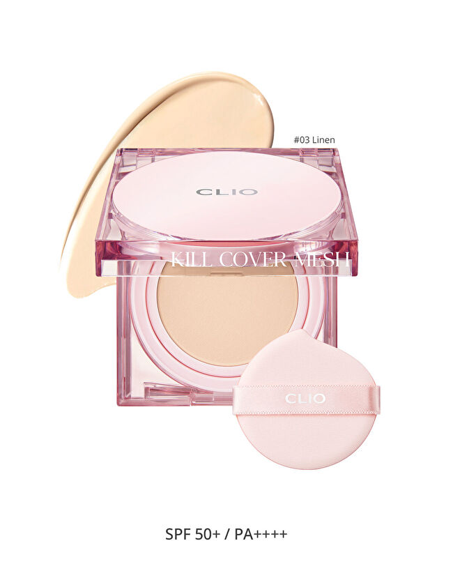 CLIO Kill Cover Mesh Glow Cushion Set (3 Linen) SPF50+ PA++++ | MCLUB