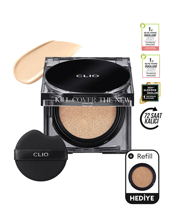 CLIO Kill Cover The New Founwear Cushion Set (3.5Vanilla) SPF50+|MCLUB