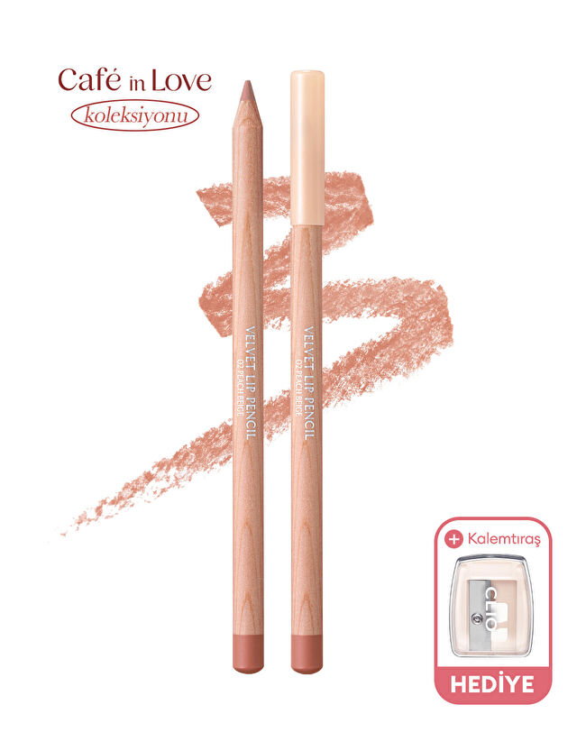 CLIO Velvet Lip Pencil Set (02 Peach Beige) | MCLUB