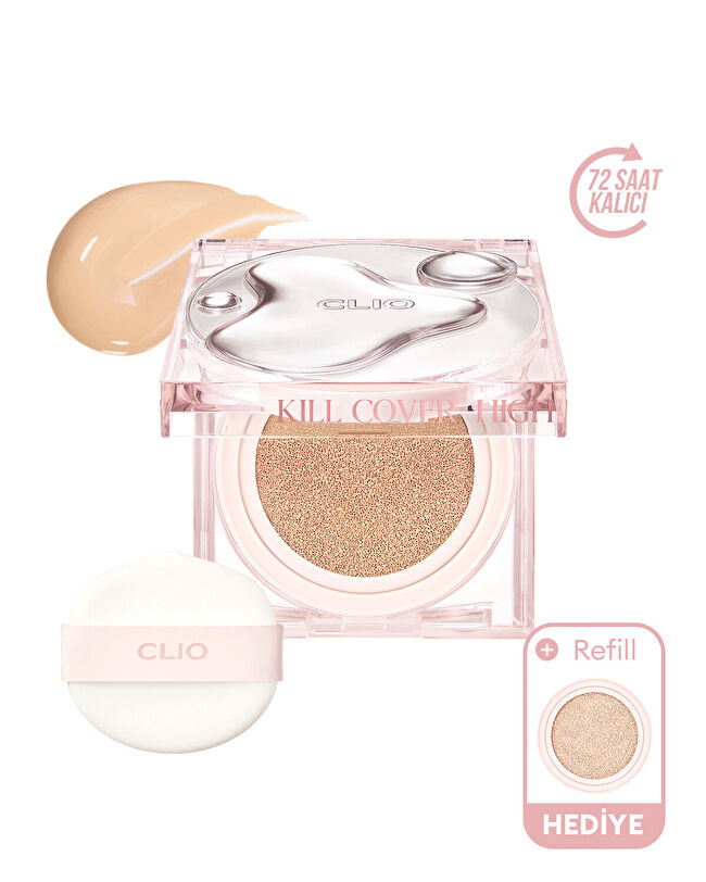 CLIO Kill Cover High-Glow Cushion Set (4 Ginger) SPF50+ PA++++|MCLUB