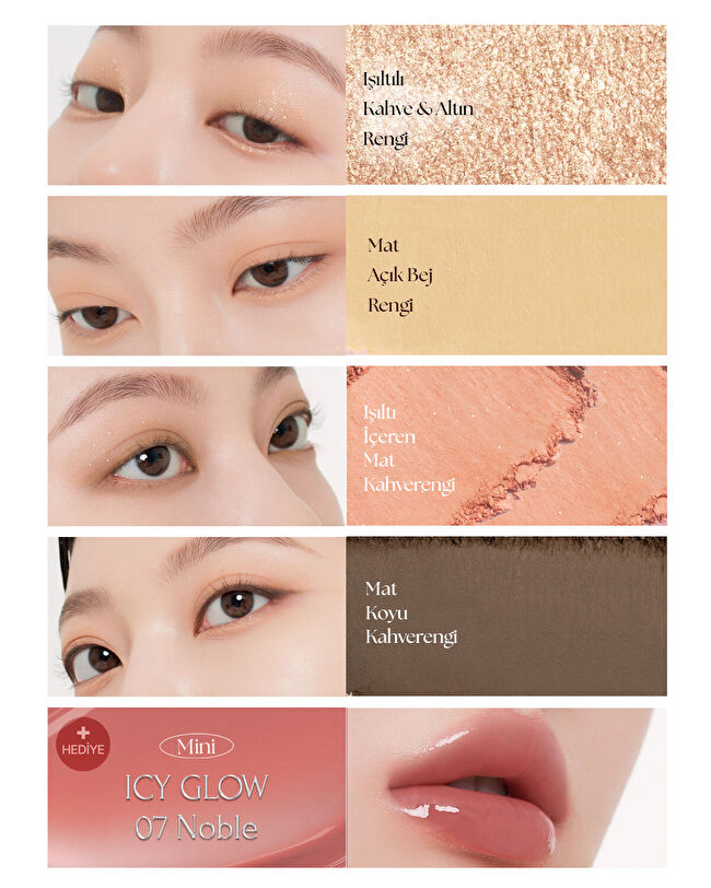 MUZIGAE MANSION Twist Pot Eye Palette Set (03 Mute Brown) | MCLUB