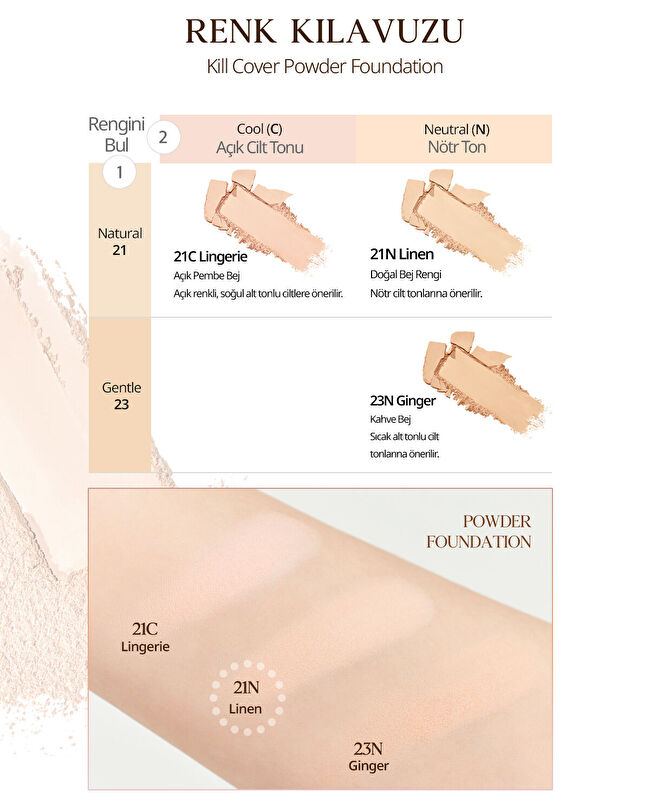 専用　Loop Clique The Foundation CLIO Kill Cover Powder Foundation (21N Linen) | MCLUB