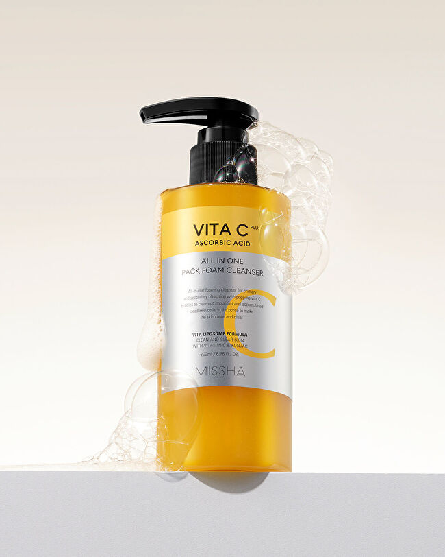 MISSHA Vita C Plus All in One Pack Foam Cleanser | MCLUB