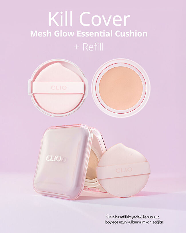 CLIO Kill Cover Mesh Glow Essential Cushion Set (21N Linen) | MCLUB