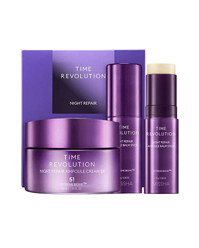 MISSHA Time Revolution Night Repair Cream & Balm Duo Set | MCLUB