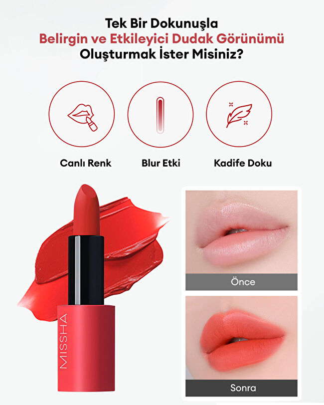 MISSHA Dare Rouge Velvet (No.32 Scarlet Code) | MCLUB