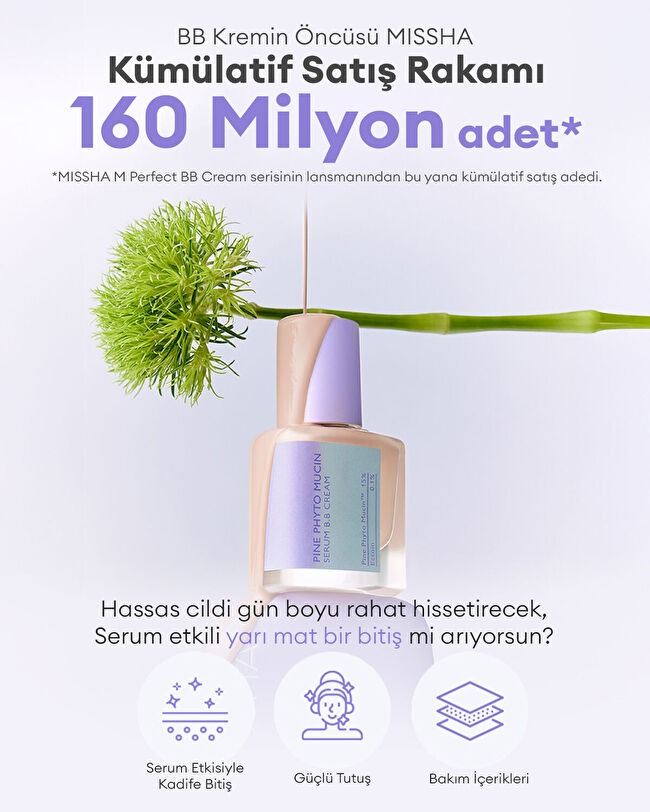 MISSHA Layering Fit Pine Phyto Mucin Serum BB Cream (Bran) | MCLUB