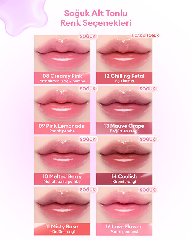 DASIQUE Pure Water Lip Gloss (10 Melted Berry) | MCLUB