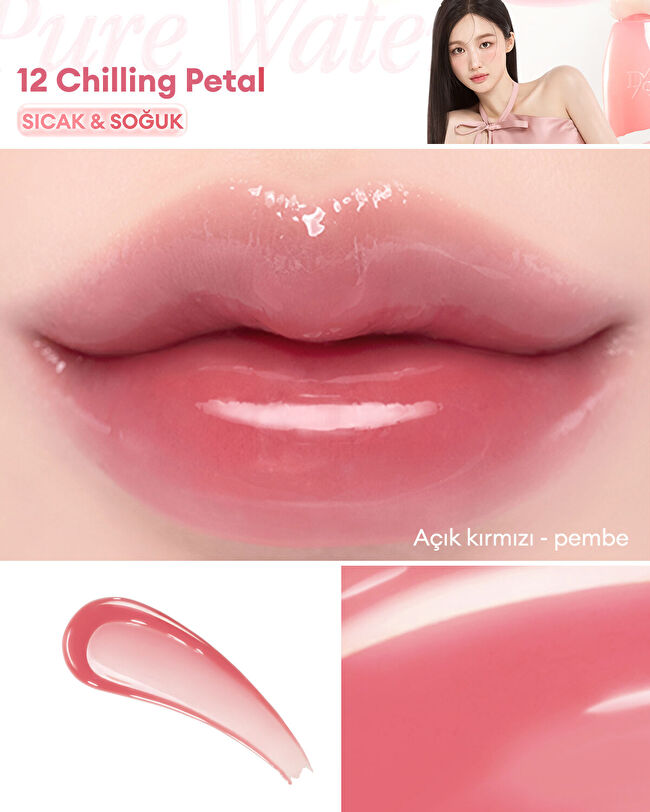 DASIQUE Pure Water Lip Gloss (12 Chilling Petal) | MCLUB