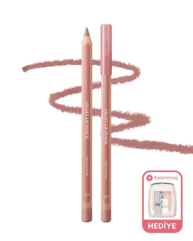CLIO Velvet Lip Pencil Set (09 Mocha Rose) | MCLUB