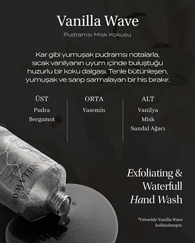 AQUA DE LUNA SOAP マイルドソープ Objet by KUNDAL Exfoliating & Waterfull Hand Wash (Vanilla Wave