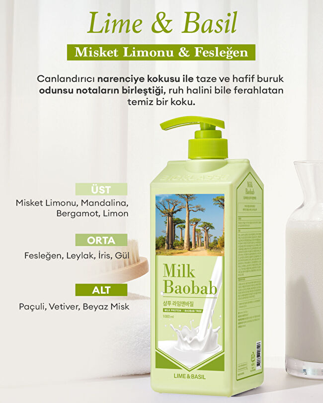 MILK BAOBAB Original Shampoo (Lime & Basil) | MCLUB