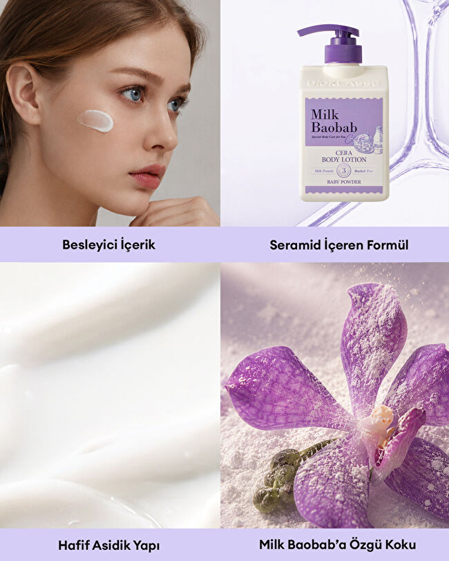 MILK BAOBAB Cera Body Lotion (Baby Powder) | MCLUB