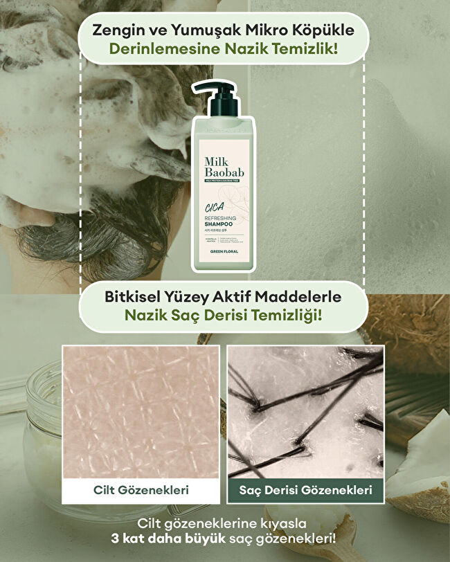 MILK BAOBAB Cica Refreshing Shampoo | MCLUB