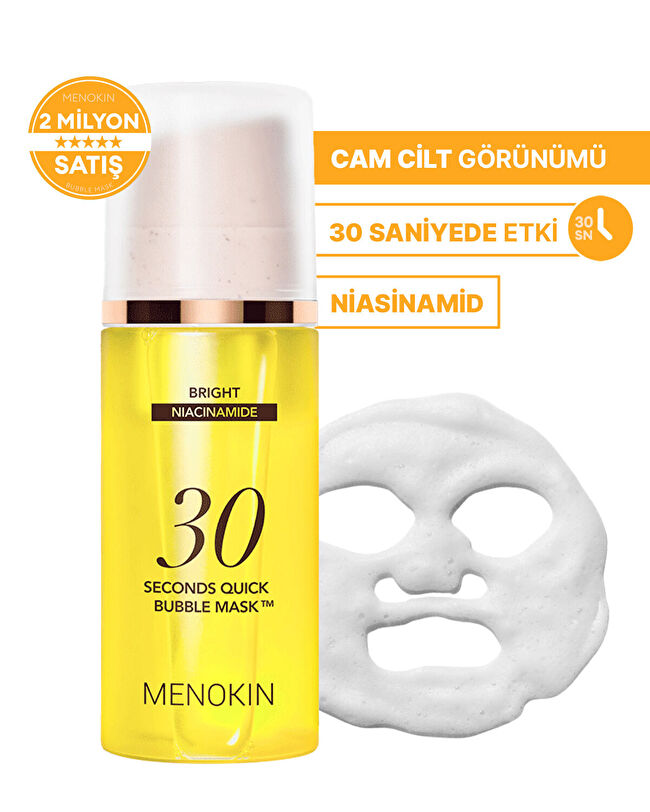 MENOKIN 30 Seconds Quick Bubble Mask (Bright) | MCLUB
