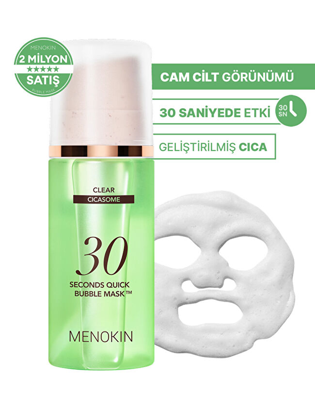 MENOKIN 30 Seconds Quick Bubble Mask (Clear) | MCLUB