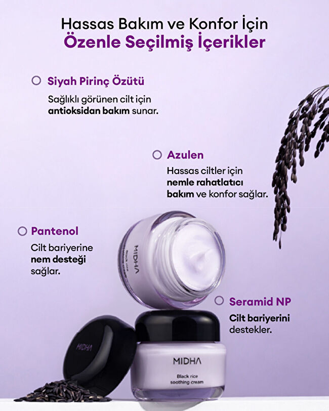 MIDHA Black Rice Soothing Cream | MCLUB