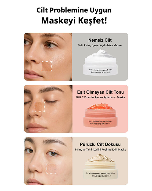 MIDHA Rice Wash Off Mask Discovery Set | MCLUB