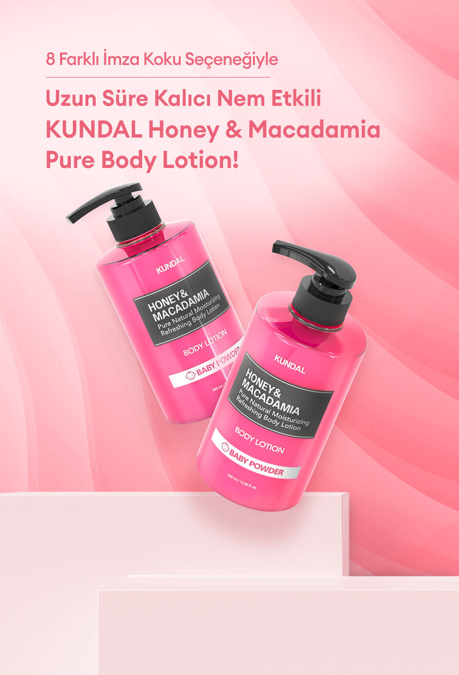 KUNDAL Honey & Macadamia Pure Body Lotion (Cherry Blossom) | MCLUB