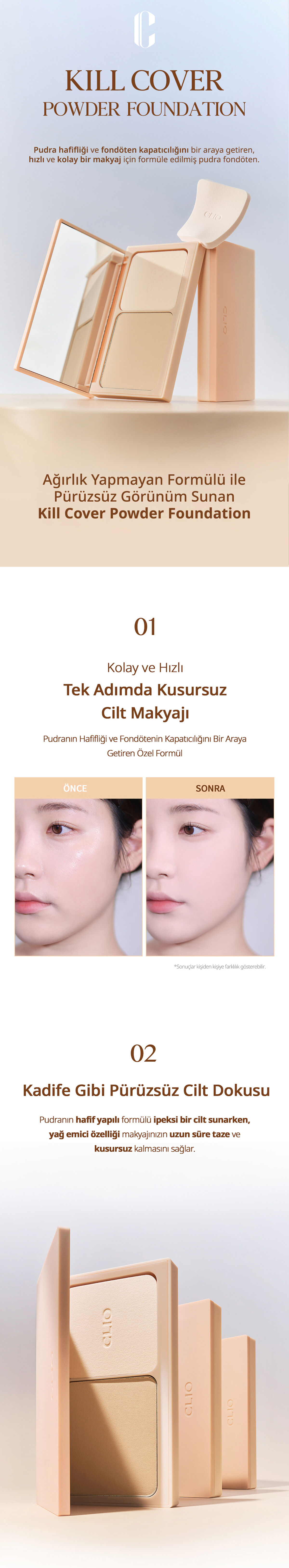 CLIO Kill Cover Powder Foundation (21N Linen) | MCLUB