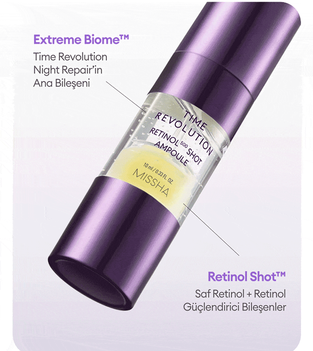 MISSHA Time Revolution Retinol 500 Shot Ampoule | MCLUB