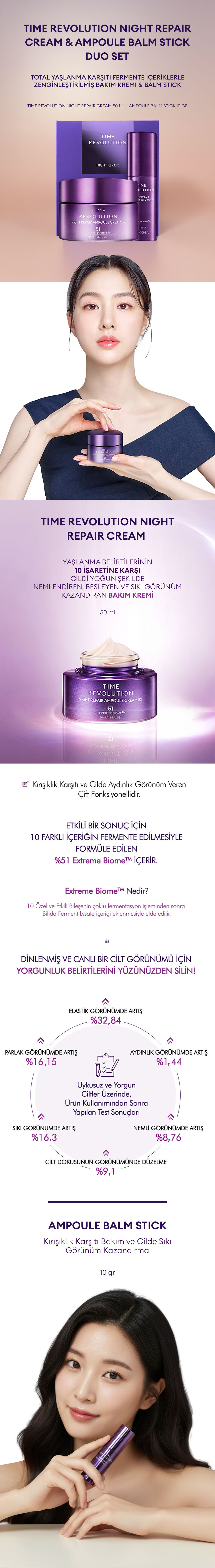 MISSHA Time Revolution Night Repair Cream & Balm Duo Set | MCLUB