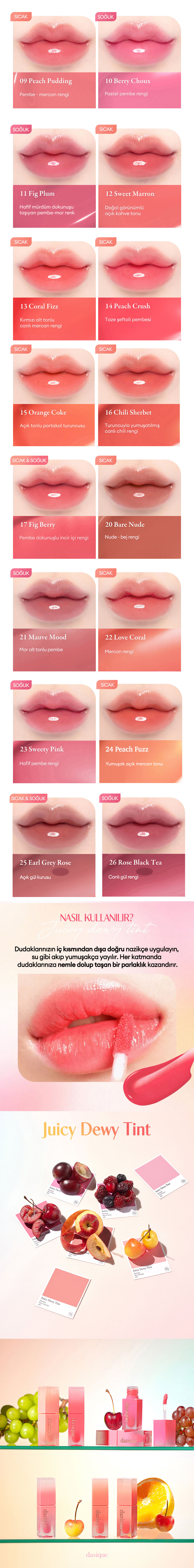 DASIQUE Juicy Dewy Tint (#02 Melon Sherbet) | MCLUB