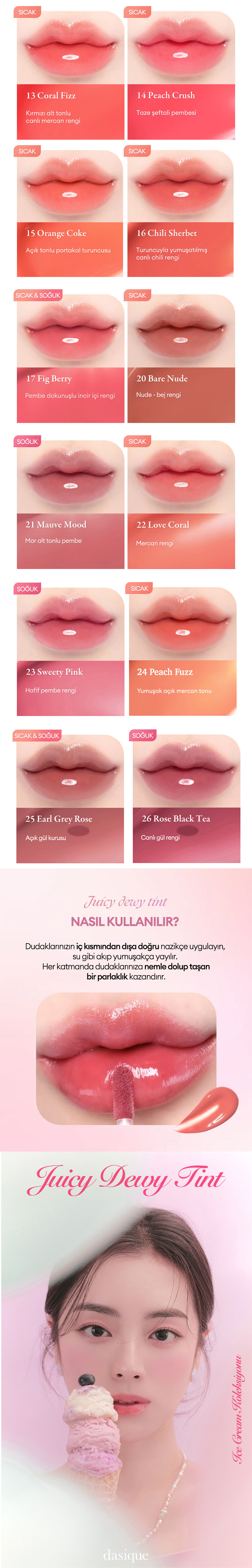 DASIQUE Juicy Dewy Tint (#10 Berry Choux) | MCLUB