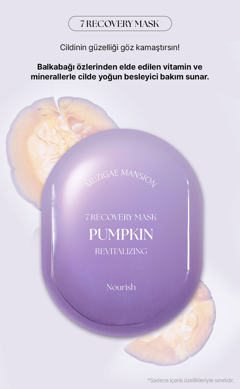 [MUZIGAE MANSION] 7 RECOVERY MASKPACK 07 PUMPKIN